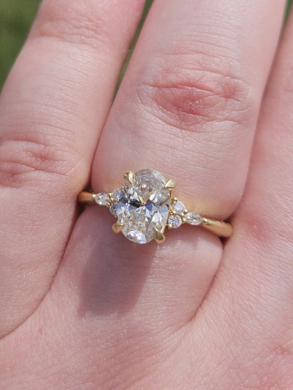Brilliant Earth Lab Created 1.5Ct Diamond 18K Yellow Gold Engagement Ring Size 7